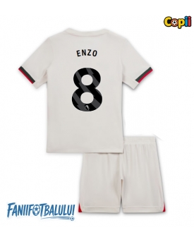 Chelsea Enzo Fernandez #8 Echipament de Fotbal Replică 2025-26 Copii Deplasare (+ Șorturi)